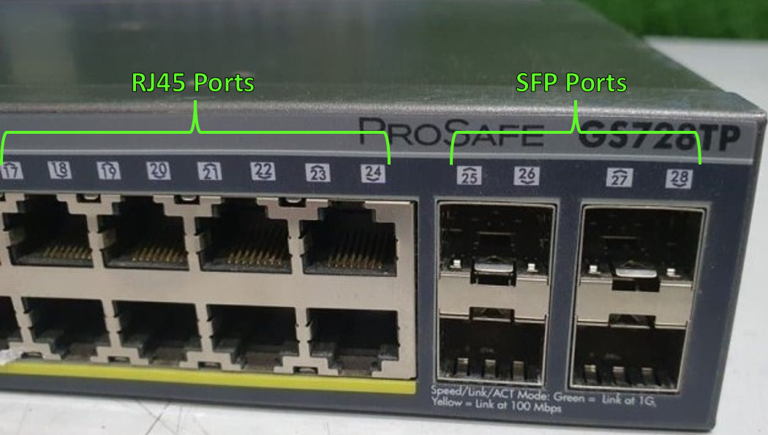 PoE 스위치와 카메라 연결